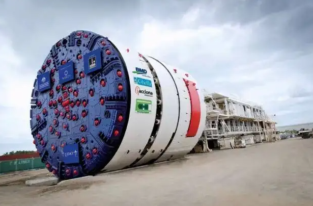 （圖：盾構(gòu)機(jī)運(yùn)作系統(tǒng)）